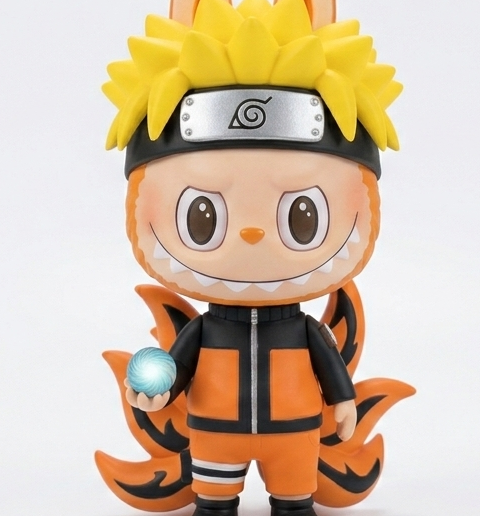 Labubu x Naruto Uzumaki