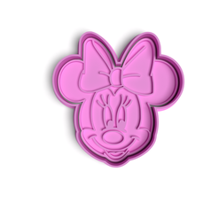disney-3.png Fichier STL Disney Minnie cookie cutters / Cortadores de Galletas de Disney Minnie・Design pour imprimante 3D à télécharger