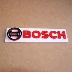 bosch.jpg STL file Bosch logo brand of high quality tools・Template to download and 3D print