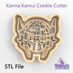 kanna_kamui_front_square.jpg Kanna Kamui from “Kobayashi-san Chi no Maid Dragon - Miss Kobayashi's Dragon Maid” Cookie Cutter - STL file