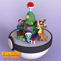 1.jpg Pokemon pikachu charmander and Squirtle Christmas