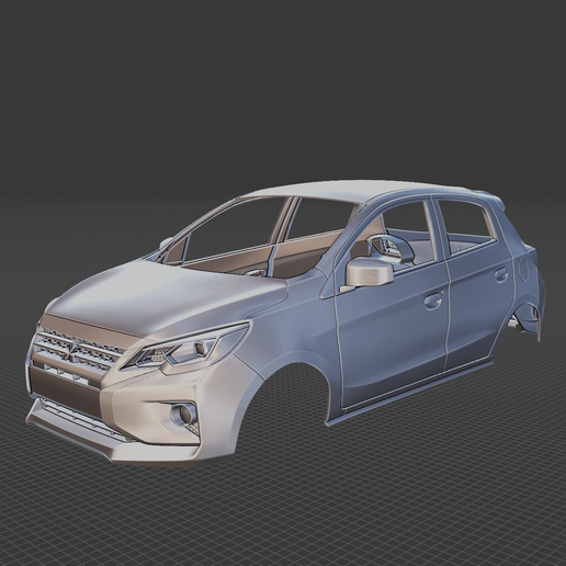 Mitsubishi Mirage 2020 Body Ready for 3D Printing