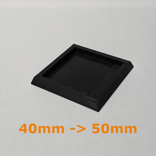 👹 40mm to 50mm Monster Base Extender for Older World / Optional Magnet ...