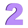 2_with_top_plane.stl Number 0-9 with editable top area