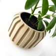misprint-8608.jpg The Panu Planter Pot with Drainage | Tray & Stand Included | Modern and Unique Home Decor for Plants and Succulents  | STL File