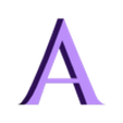 A.stl Letras y Números ASSASSINS CREED | Logo