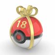 Number-18.jpg Pokeball Christmas Calendar Gift Box 1-24 Pokeballs
