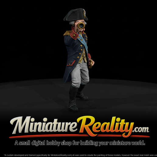 Napoleonic Naval Officer Figure Unnamed