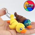 Flexi-Duck-Remb-Studios-12.png Cute Flexi Duck | Print-in-place | No Support
