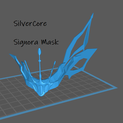 mask.png STL file La Signora Genshin Impact Mask・3D print design to download