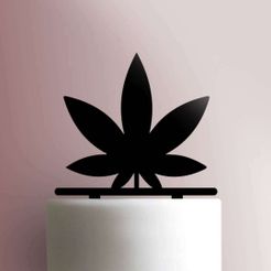 JB_Leaf-225-724-Cake-Topper.jpg STL file LEAF TOPPER LEAF 420・3D print model to download