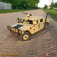 2606_2.jpg 3D PRINTED RC CAR HMMWV (Humvee Hummer) BODY 2 in 1 set BY AN3DRC