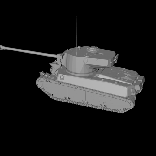 American M6A2E1 tank 3D model material 3D model