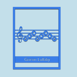 c.png Zelda Songs Panel A3 - Decoration - Goron Lullaby