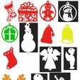 all-pics.jpg Over 50 christmas decorations bundle with commercial use license