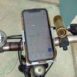 A10RholderV4-bike-map.JPG Phone Holder (iPhone XR) for bike and table stand-New Version!