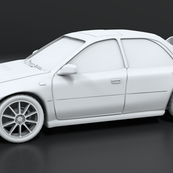 1.png Subaru GC8 STL with separated parts for 3D printing