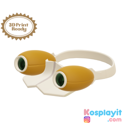 Listing-Template-V7-First-Photo-new.png 3MF file Tsuyu Asui Goggles 3D Model Digital file - Professionally Designed - Froppy Goggles - Asui Cosplay - Froppy Cosplay・Model to download and 3D print