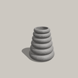 IMG_2605.png Vase with Toroid Thread Design - Unique 3D Model for Vases