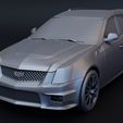 2.jpg Cadillac CTS-V Wagon 2 versions stl for 3D printing