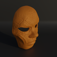 7.png Masquerade Party Face Mask - Human Face Mask 3D print model