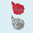cutters-shape-rose-simple.png Cookie cutter, Polymer Clay Cutter Flowers Roses Set of 3