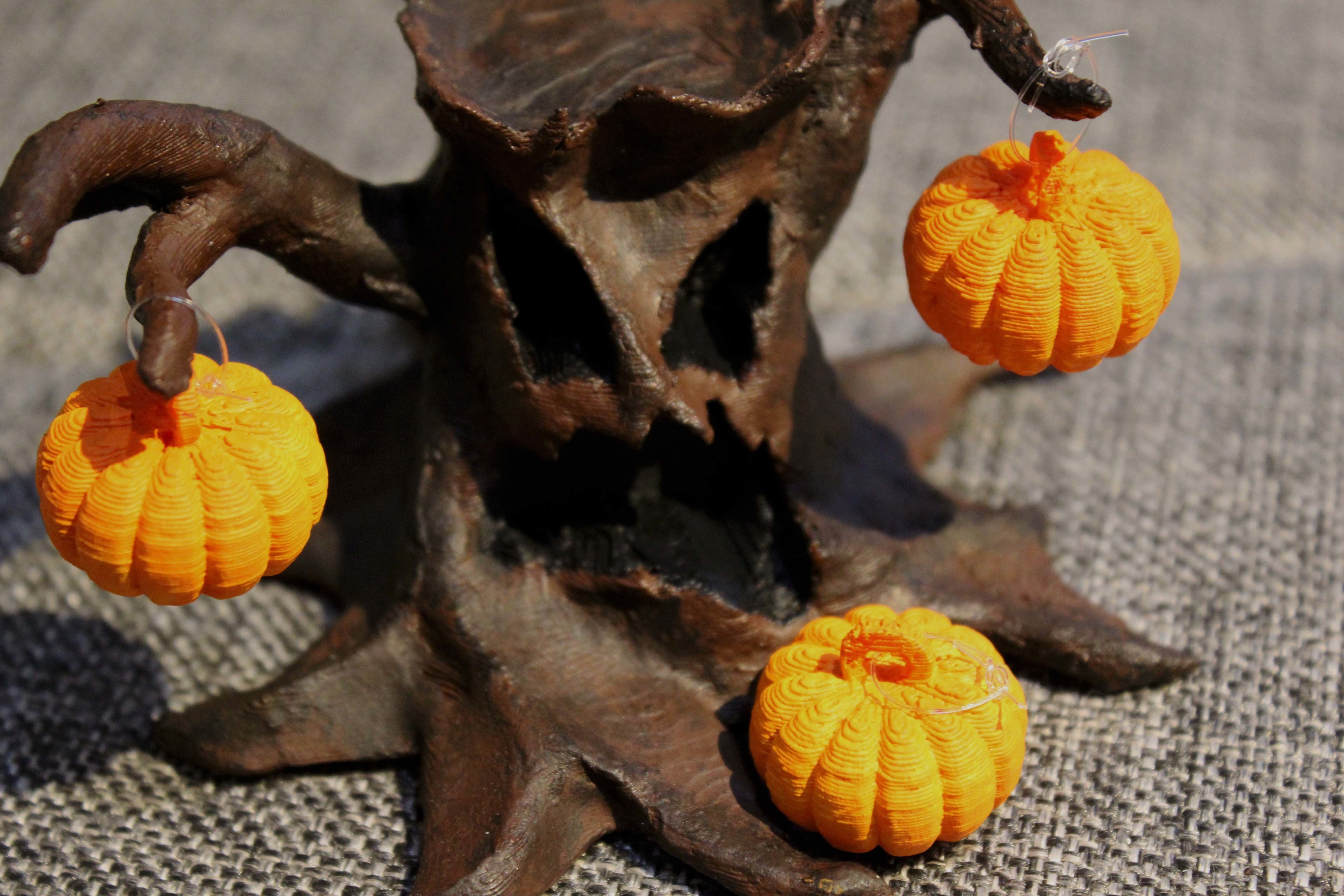 Halloween Tree 7.jpg Download free STL file Halloween Tree with Pumpkins • 3D print template, Alike86