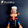 Image-1.jpg Flexi Popeye, Articulated fidget figure, 3mf included