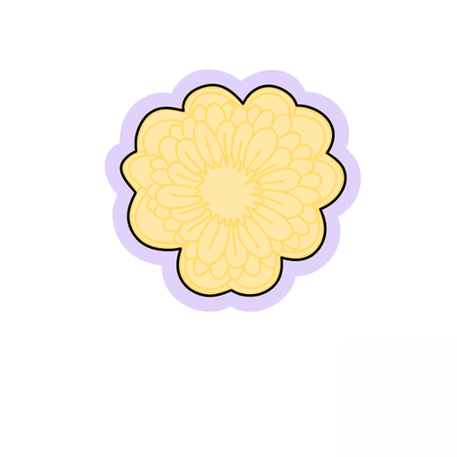 Cute Flower Cookie Cutter STL – Simple Blossom 3D Print File