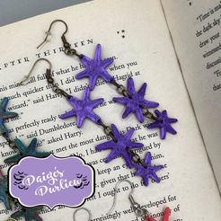 12C54B30-0D2C-455F-A8D3-6866076E7A63_1_105_c.jpeg Pendientes Harry Potter Book Page Stars
