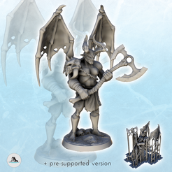 1-1.png STL file Elligos infernal daemon (+ presupported version) (4) - Darkness Chaos Medieval Age Fantasy・3D print design to download, Hartolia-Miniatures