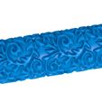 565455555.jpg oriental pattern clay roller stl / pottery roller stl / leaf clay rolling pin /flower pattern cutter printer