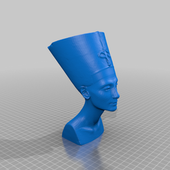 Nefertiti.png Fichier STL gratuit Buste de Néfertiti・Plan pour imprimante 3D à télécharger, iconic3dmodels