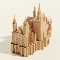 1.jpg STL file St Vitus Cathedral・Template to download and 3D print