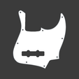 g1.png Fender Jazz Bass Pickguard - 1:1 Scale STL / CNC & 3D Printable Template