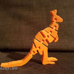20190514_232904.jpg Free STL file Flexi Articulated Kangaroo・3D printing template to download