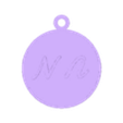 na.stl INITIAL KEY RING 2 LETTERS N.A