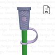 Untitled.jpg 3D file Starbucks Studded Tumbler Inspired Hex Straw Cap・3D printable model to download