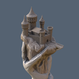 handcastletes4.png Free STL file Abode of the Hand・3D printing template to download