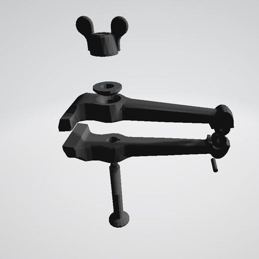 Hand screw clamp DIY 3D STL files for printing 3D model