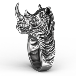 Rihano_Ring.png Fichier STL Anneau de rhinocéros・Modèle à télécharger et à imprimer en 3D