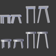 stlpck4.png Low Poly Stool Pack