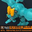 FOH-Hydro-Blue-4.jpg Datei 3D Hydro Blue Mecha Anzug・Design für 3D-Drucker zum herunterladen