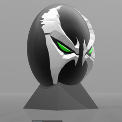 2.png Free STL file Spawn Super Hero Egg・3D printer design to download