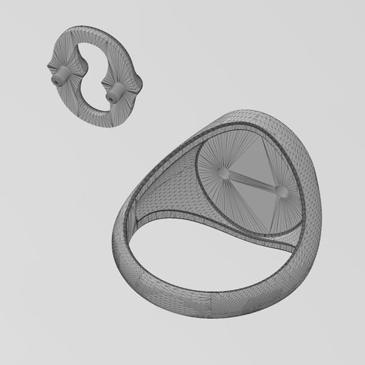 wf2.jpg Bone link insert signet ring US sizes 7to10 3D print model