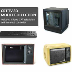 crt-tv-3d-model-collection-3d-model-obj-fbx-c4d-stl-blend-dae.jpg Fichier 3D Collection de modèles 3D de téléviseurs à tube cathodique・Modèle à imprimer en 3D à télécharger, CGHawk