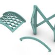 3-parts.jpg Headphone stand ( Honey comb )