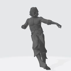 Swashbuckler-hanging-off-the-ratlines.jpg OBJ file 1800's era Swashbuckler (unarmed) Hanging from ratlines・Model to download and 3D print