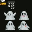 7.jpg Cute Ghosts Chibi STL for 3D Printing ChibiSTL 3DXM