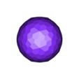 02. Dual Snub Truncated Icosahedron - 3 in.stl 02. Dual Snub Truncated Icosahedron Paperweight – 30. Derived Solids Paperweight and emblem - Geometric Paperweight - Sacred Geometry emblem for Home Decoration